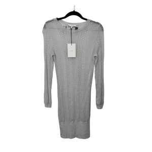 IRO Mesh Mini Dress Grey